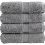 vidaXL Премиум кърпи за гости SOLUND 4 бр. сиви 30x50 см 600 г/м2 (137303)
