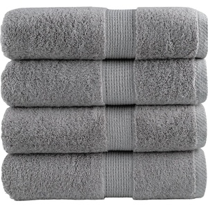 vidaXL Премиум кърпи за гости SOLUND 4 бр. сиви 30x50 см 600 г/м2 (137303)
