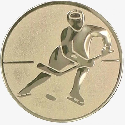 Hokej Emblém Nálepka na trofej Ø 25 mm zlatá