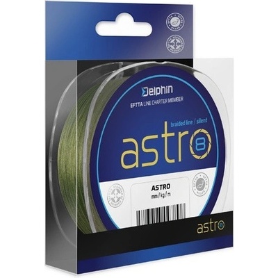 Delphin šňůra ASTRO 8 zelená 20m 0,13mm 16,9lb
