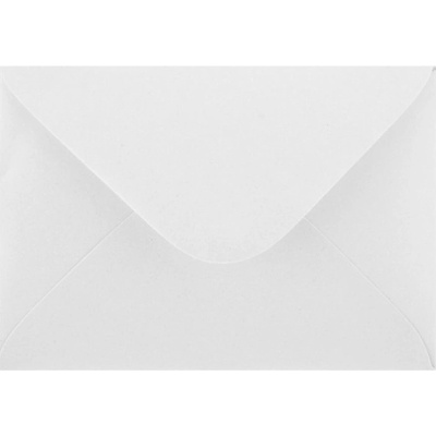Obálka C6 114x162 mm Metalická bílá