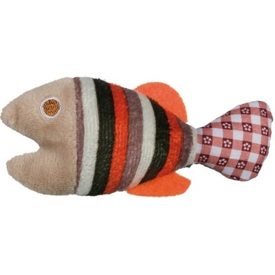Trixie plyšová rybka/myška s catnipom 9-12 cm