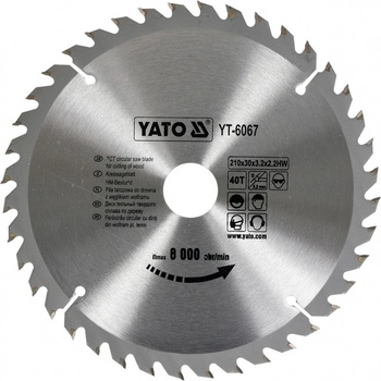 Yato Kotouč na dřevo 200 x 30 mm 24z YT-6065