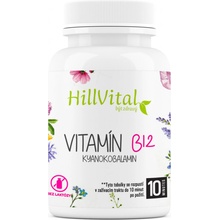 HillVital Vitamín B12 Kyanokobalamin 60 kapslí