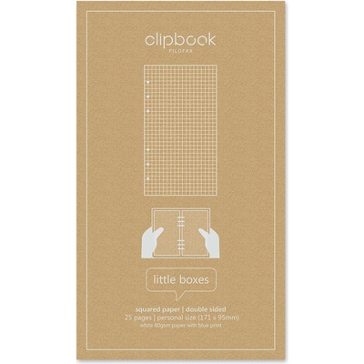Filofax Clipbook Čtverečkované papíry náplň A6