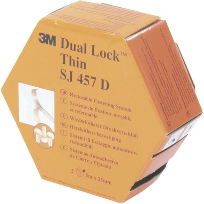 3M SJ 457D Dual Lock pásek se suchým zipem, lepicí, kulaté hlavičky, (d x š) 5000 mm x 25 mm, průsvitná, 5 m