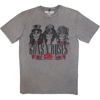 Guns N' Roses Риза Hell Group Stone Wash Unisex Grey 2XL (GNRSTNW156MG05)