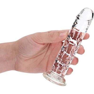 Shots Toys Джели дилдо Real Rock Crystal Clear 6" прозрачно