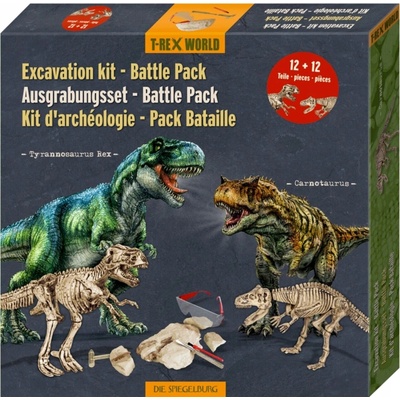 Spiegelburg Výkopová súprava Bojový balíček T-Rex+Carnotaurus T-Rex World