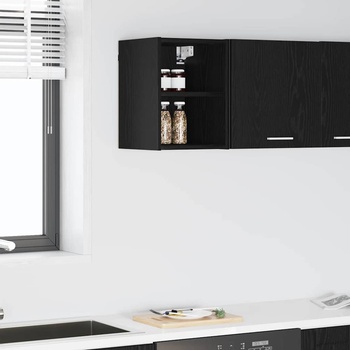 vidaXL Висящ шкаф Черния дъб 30 x 29, 5 x 40 см Инженерно дърво (884411)