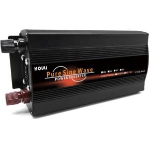 Houli Power Inverter инвертор на напрежение от 12V на 230V, 800W/1600W, чиста синусоида, 1 контакт (HPZD0008U 12V/50Hz/230V/EU)
