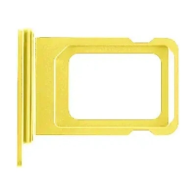 Šuplík na SIM kartu iPhone 14 / 14 Plus – žltý – Genuine OEM IPH2441