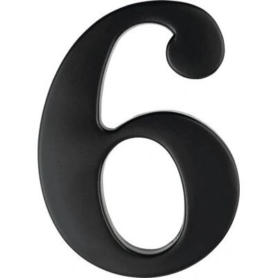 Číslica "6", výška 10cm, čierna
