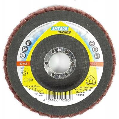 KLINGSPOR Brusný talíř z netkané textilie SMT 800 125x22,23 mm