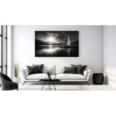 Obraz Plachetnice V Černobílé 105x60