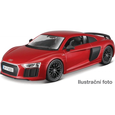 Maisto Plus model Kit Audi R8 V10 ke skládání červená 1:24