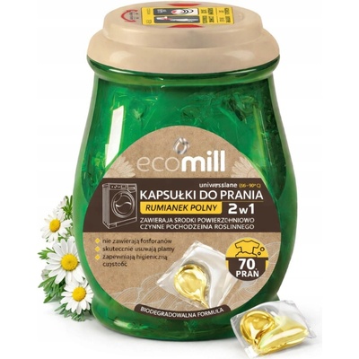 Ecomill univerzální prací kapsle s extraktem z Heřmánku 70 PD