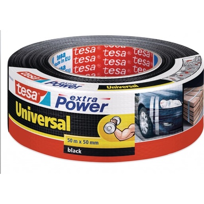 tesa Extra Power Universal Textilná páska 50 m x 50 mm čierna