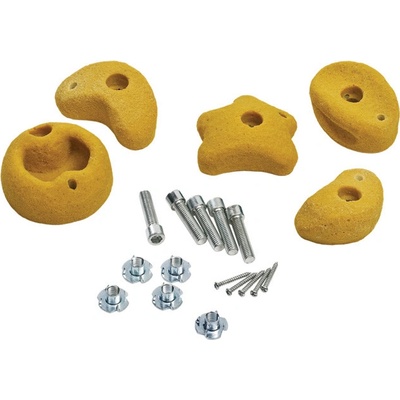 KBT lezecké kamene žlté medium sada 5 ks