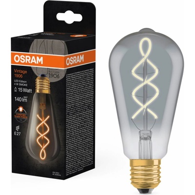 Osram špirálovitá LED žiarovka E27 4 W VINTAGE 1906, teplá biela 4099854091315