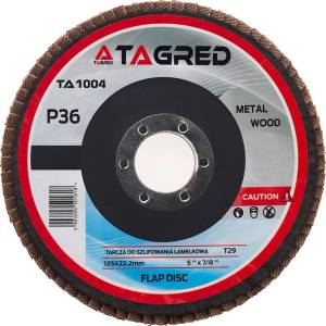 Tagred Лъскав диск 125 mm/22, 23 mm зърно P36 TA1004 (TA1004)