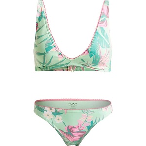 Roxy Into The Sun Fixed Tri Mod bikini - Blue (Foam Green Coastal Breeze)