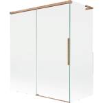 Mexen Rox L вана екран 2-крила плъзгащи 140 + 70 x 150 см, прозрачен, матирана мед - 8C9L-140-070-65-00 (8C9L-140-070-65-00)