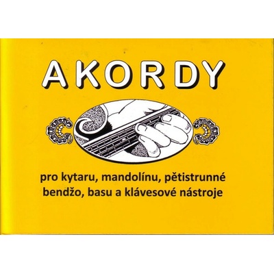 Akordy pro kytaru, mandolínu, pětistrunné bendžo, basu a klávesové nástroje – Zboží Dáma