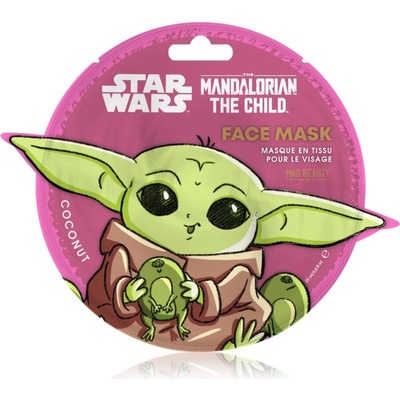Mad Beauty Star Wars The Mandalorian The Child plátenná maska s kokosom 25 ml