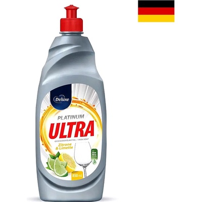DeLuxe Čistič na riad Ultra Platinum Zitrone 850 ml