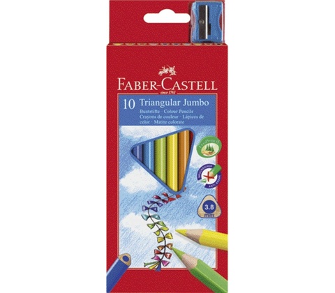 Faber-Castell 116510 Junior Triangular 10ks
