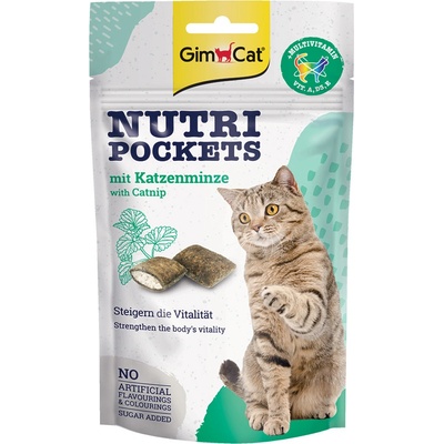 GimCat Nutri Pockets s mačacou mätou 6 x 60 g