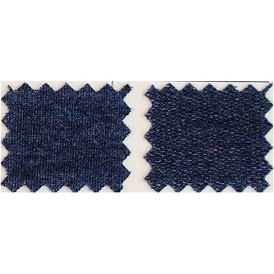 Elastická nepočesaná teplákovina 290g - TMAVĚ MODRÝ MELÍR - JEANS