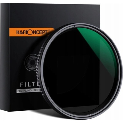 K&F filtr ND filtr 77mm NASTAVITELNÝ šedý FADER ND8-ND2000 101385