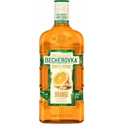 Becherovka Orange & Ginger 20% 1 l (holá láhev)