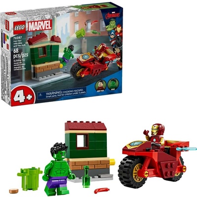 LEGO® Marvel 76287 Iron Man s motorkou a Hulk