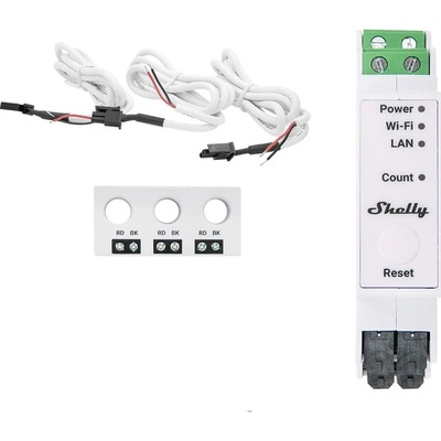 Shelly PRO 3EM-3CT63/ Elektroměr / 1xRJ45 / paměť 16MB / WiFi / Bluetooth. (SHELLY-PRO-3EM-3CT63) – Zbozi.Blesk.cz