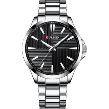 Curren Мъжки часовник Curren Hytelic, Неръждаема стомана, Кварцов, Сребрист/Черен (CURREN-8322-SILVER-BLACK)