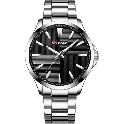 Curren Мъжки часовник Curren Hytelic, Неръждаема стомана, Кварцов, Сребрист/Черен (CURREN-8322-SILVER-BLACK)