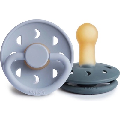 Frigg Moon P. kaučuk cumlík P. Blue/Slate 2ks