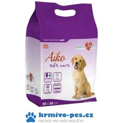 Cobby`s Pet Aiko Soft Care pleny pro psy 60 x 58 cm 30 ks