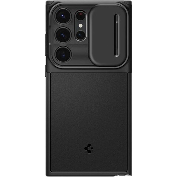 Spigen Калъф с Камерен Предпазител за SAMSUNG S23 Ultra, SPIGEN Optik Armor Case, Черен (ACS05639)