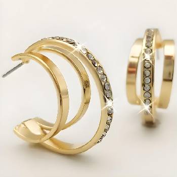 HARAHU Обеци tr-38816 - Златни kp38816 (tr-38816)