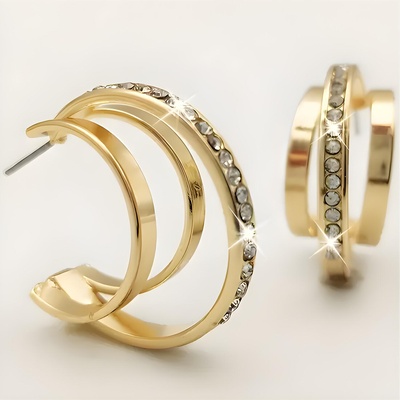 HARAHU Обеци tr-38816 - Златни kp38816 (tr-38816)