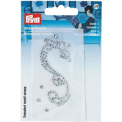 PRYM Kamínkový transfer, ornament, nažehlovací, stříbrná