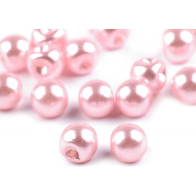 Prima-obchod Perla k našití / knoflík Ø8 mm, barva 5 růžová sv.