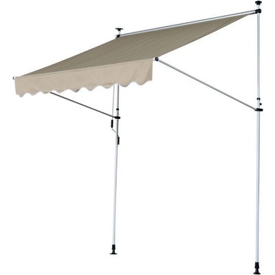 Goleto Teleskopická markýza 200 x 150 cm béžová