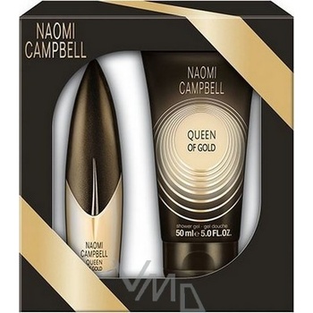 Naomi Campbell Queen of Gold EDT 15 ml + sprchový gel 50 ml dárková sada