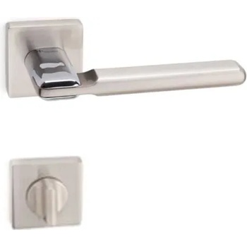 Image 1 of SYSTEM ДРЪЖКА ЗА ВРАТА oniks + РОЗЕТКА wc ha108ro11w6 cr-cr/bn--- (ha108ro11w6 cr-cr/bn)