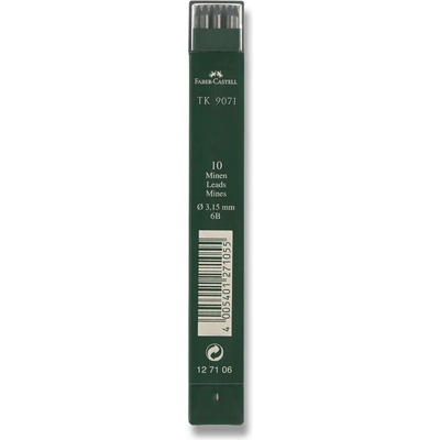 Faber-Castell Grafitové tuhy TK 9071 3,15 mm tvrdost 6B